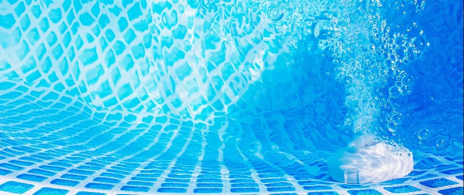 Pool in Bridgehampton, NY, with crystal clear water.