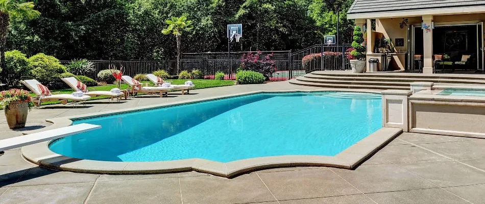 Outdoor space in Bridgehampton, NY, with a pool.