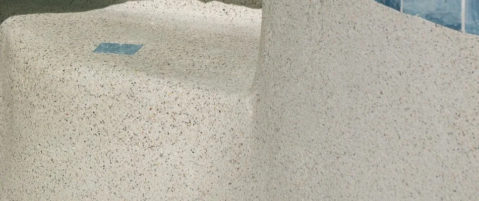 Pool in Bridgehampton, NY, with a pebble finish.