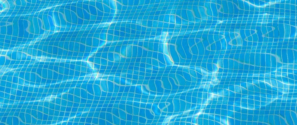 Pool in Quiogue, NY, with clear water.